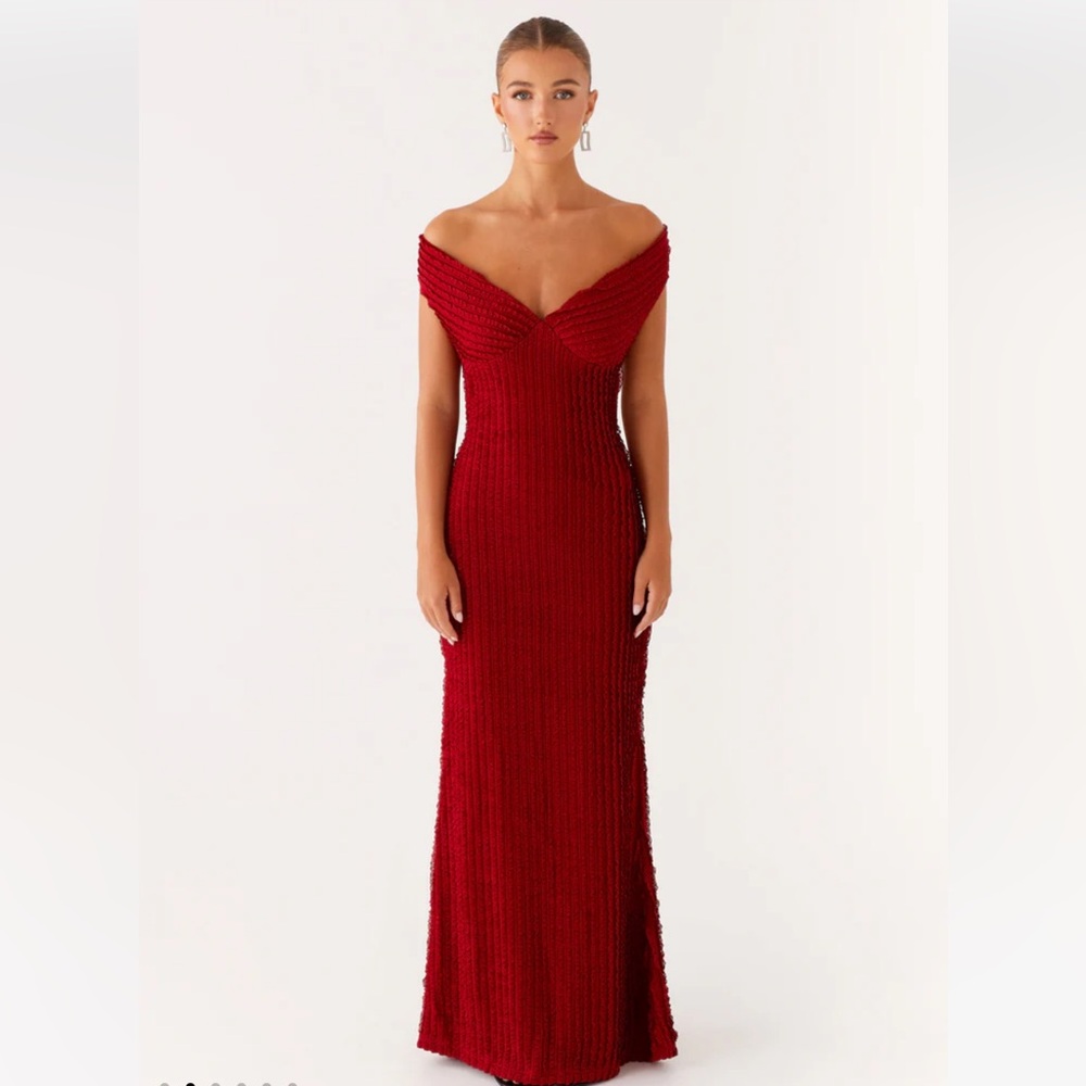 Sold on Depop | Peppermayo Chantelle Maxi Dress - Red